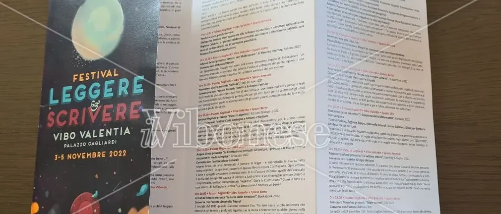 Vibo Valentia, tutto pronto per la prima giornata del Festival Leggere&Scrivere