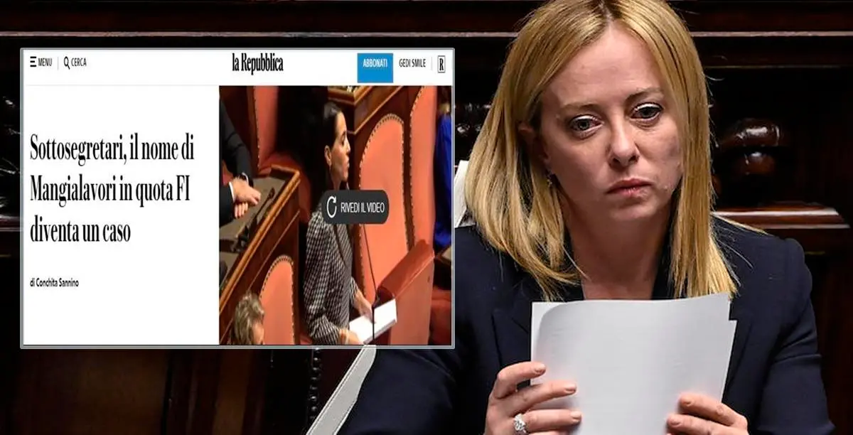 Italian Prime Minister Giorgia Meloni ahead of a confidence vote for the new government, at the Chamber of Deputies, the lower house of parliament, in Rome, Italy, 25 October 2022. ANSA/RICCARDO ANTIMIANI