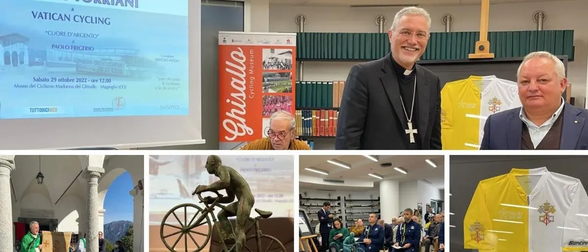 Ciclismo, Premio Torriano alla Vatican Cycling: la messa celebrata dal vescovo Nostro