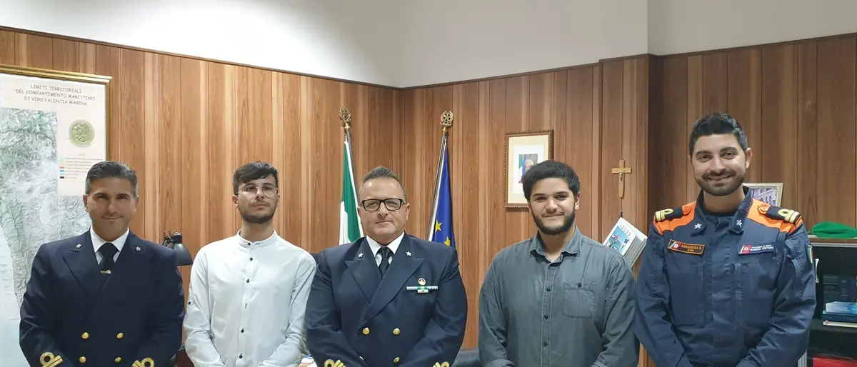 Dal Nautico di Pizzo all’Università di Messina, due studenti in tirocinio alla Capitaneria di Vibo Marina