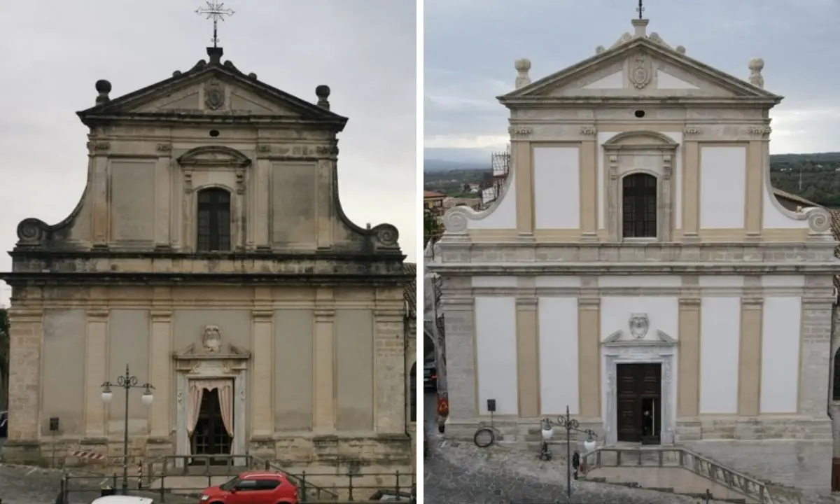 Vibo, il restauro riporta alla luce l'antica bellezza della chiesa di San Giuseppe