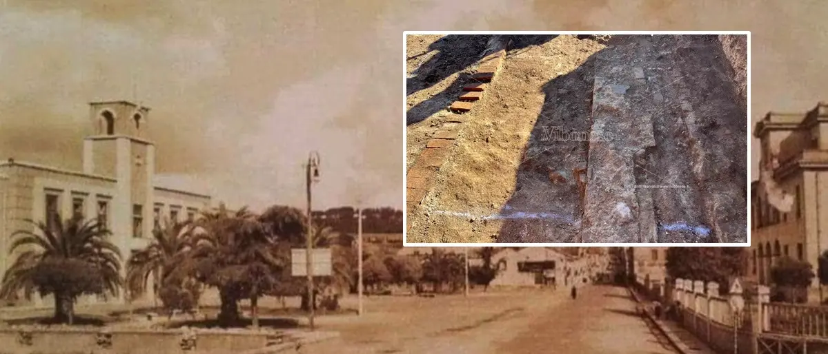 Scavi in Piazza Municipio a Vibo: viene fuori la vecchia struttura muraria