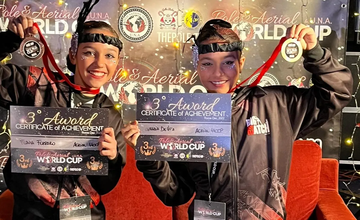 Danza aerea, sul podio della World's cup anche le atlete di San Calogero