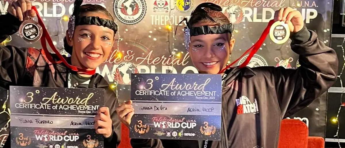 Danza aerea, sul podio della World's cup anche le atlete di San Calogero