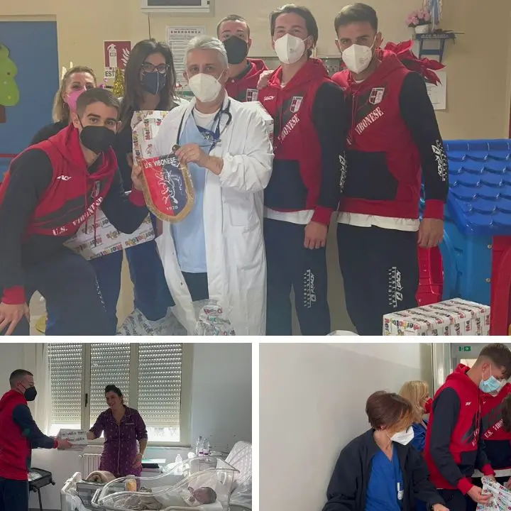 Le multe ai calciatori diventano doni: allo Jazzolino gli speciali Babbo Natale della Vibonese