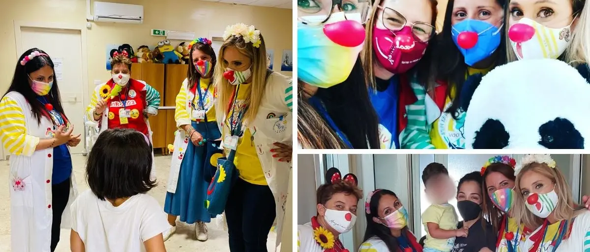 Vibo, i colori e la magia dei clown vip in ospedale: «Far sorridere è una cosa seria»