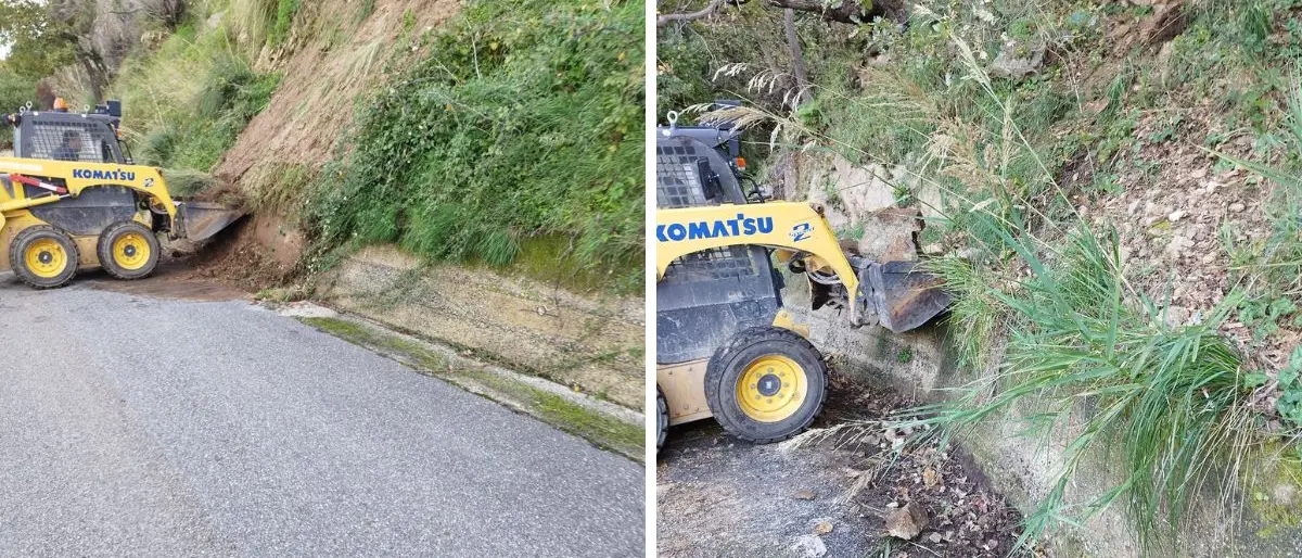 Riaperta la strada Parghelia-Zaccanopoli, era stata chiusa per il crollo di un muretto