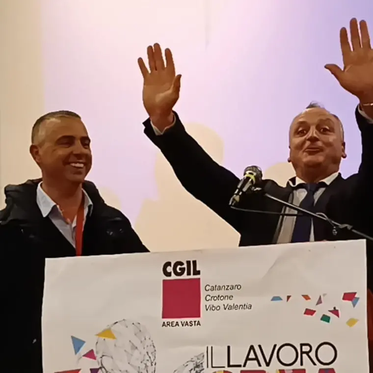 Cgil: Enzo Scalese rieletto segretario dell'Area Vasta Catanzaro-Crotone-Vibo