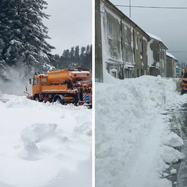 Neve, i mezzi dell'Anas raggiungono Nardodipace per sbloccare le strade