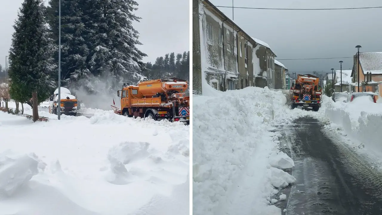 Neve, i mezzi dell'Anas raggiungono Nardodipace per sbloccare le strade