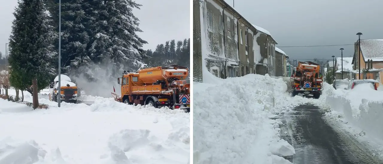 Neve, i mezzi dell'Anas raggiungono Nardodipace per sbloccare le strade