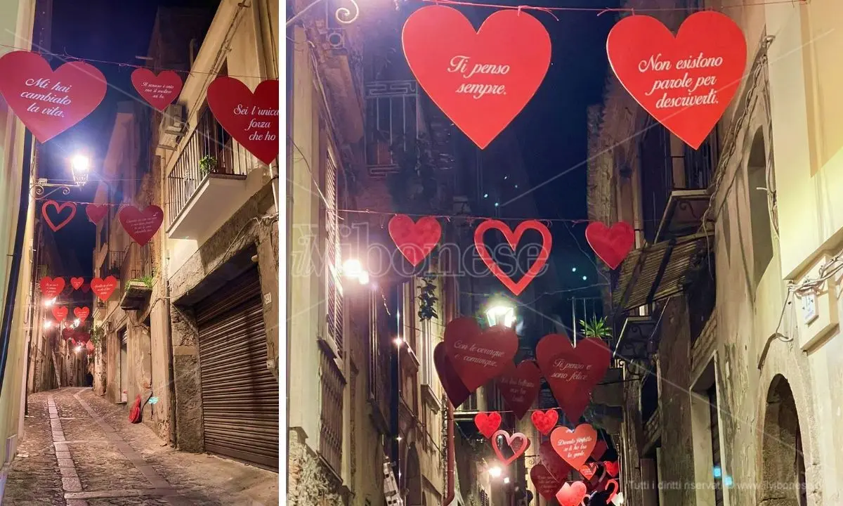 Nicotera, arriva la Via dell'Amore: regalo di San Valentino per gli innamorati