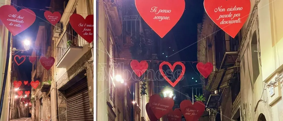 Nicotera, arriva la Via dell'Amore: regalo di San Valentino per gli innamorati