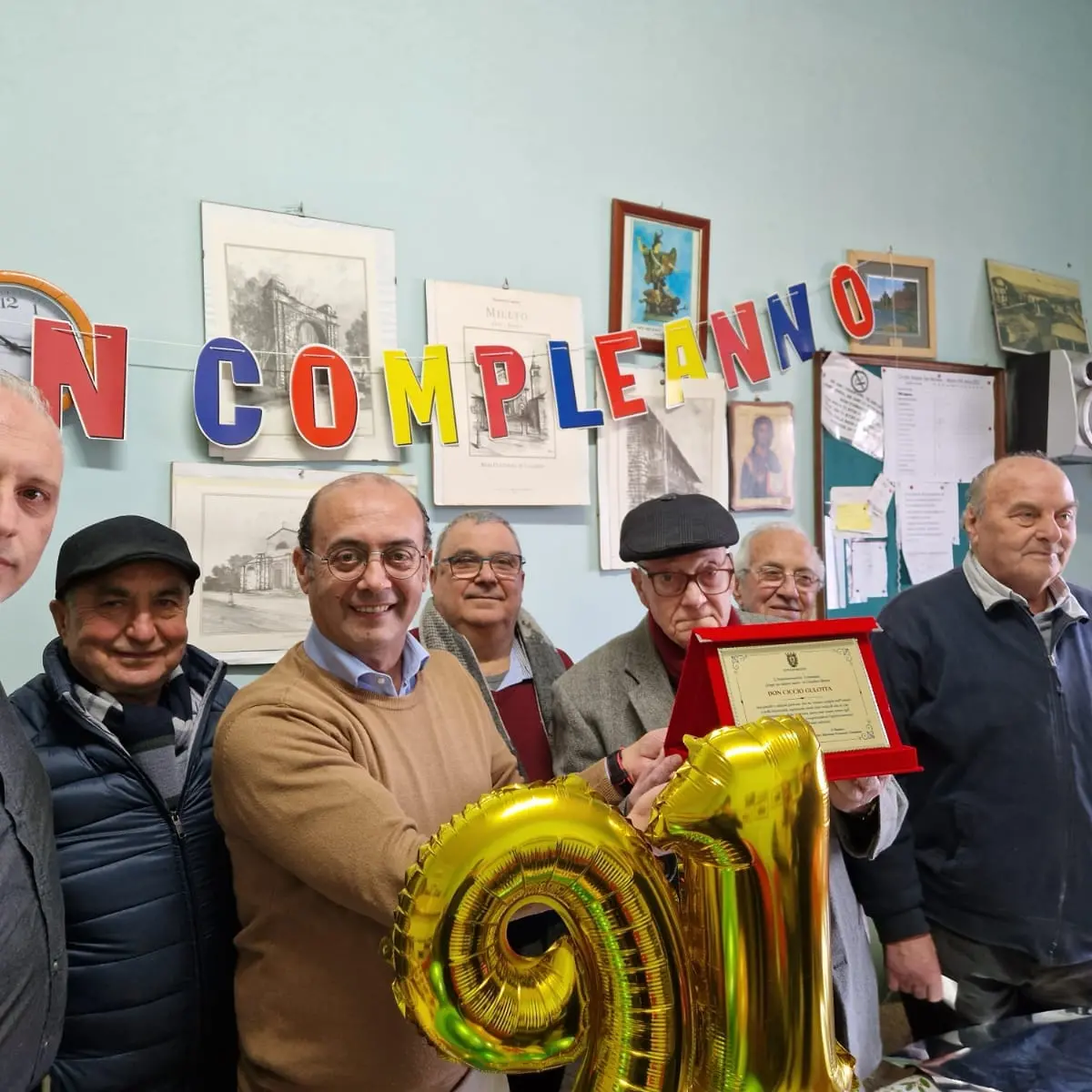 Festa grande a Mileto per i 91 anni di don Ciccio Gulotta