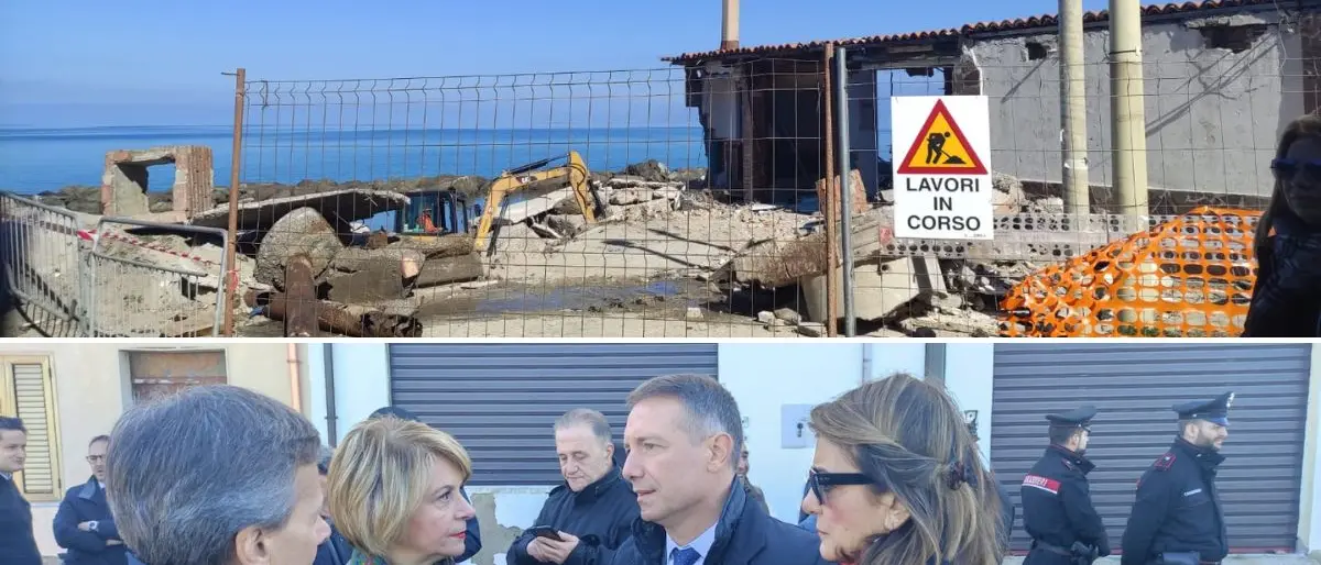 Demolizione chiosco azzurro a Vibo Marina, il sindaco: «Non ci lasceremo intimorire»