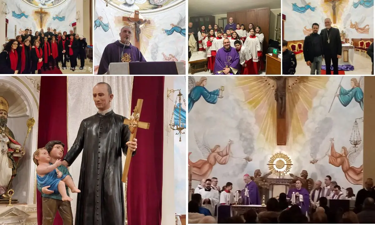 A Pannaconi lacrime e commozione per l’arrivo della prima statua del beato Mottola - Foto