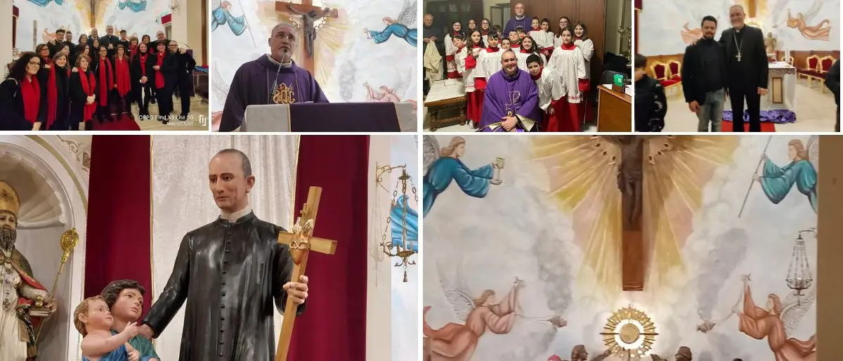 A Pannaconi lacrime e commozione per l’arrivo della prima statua del beato Mottola - Foto