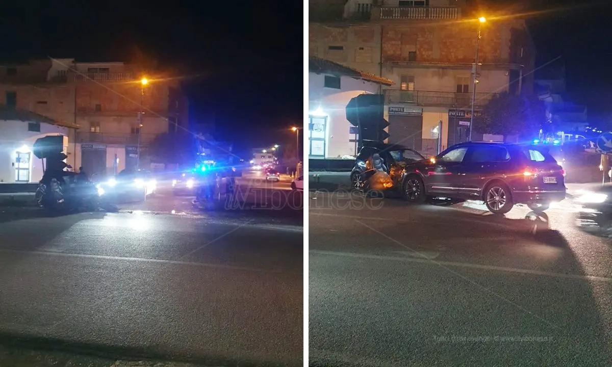 Scontro tra due auto sulla statale 18 al bivio di Ionadi, ferite tre persone