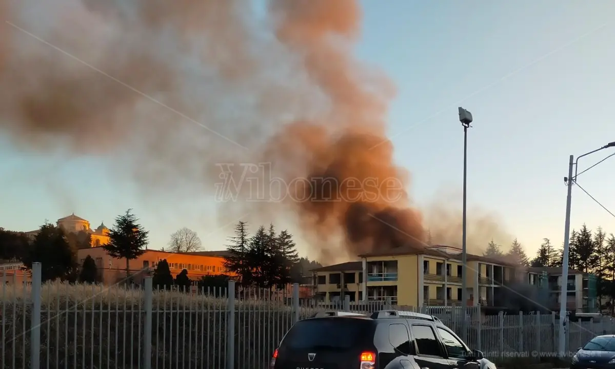 Incendio al cantiere della scuola Murmura: «Origine dolosa? Sarebbe l'ennesima sconfitta per il Vibonese»