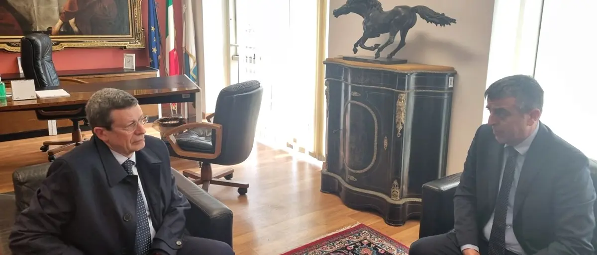 Vibo, visita del nuovo prefetto Grieco al presidente della Provincia L'Andolina