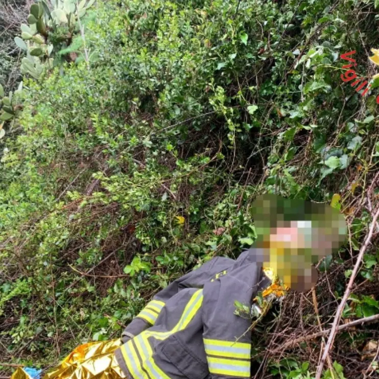 Catanzaro, in fuga dalle forze dell’ordine si getta in una scarpata: recuperato