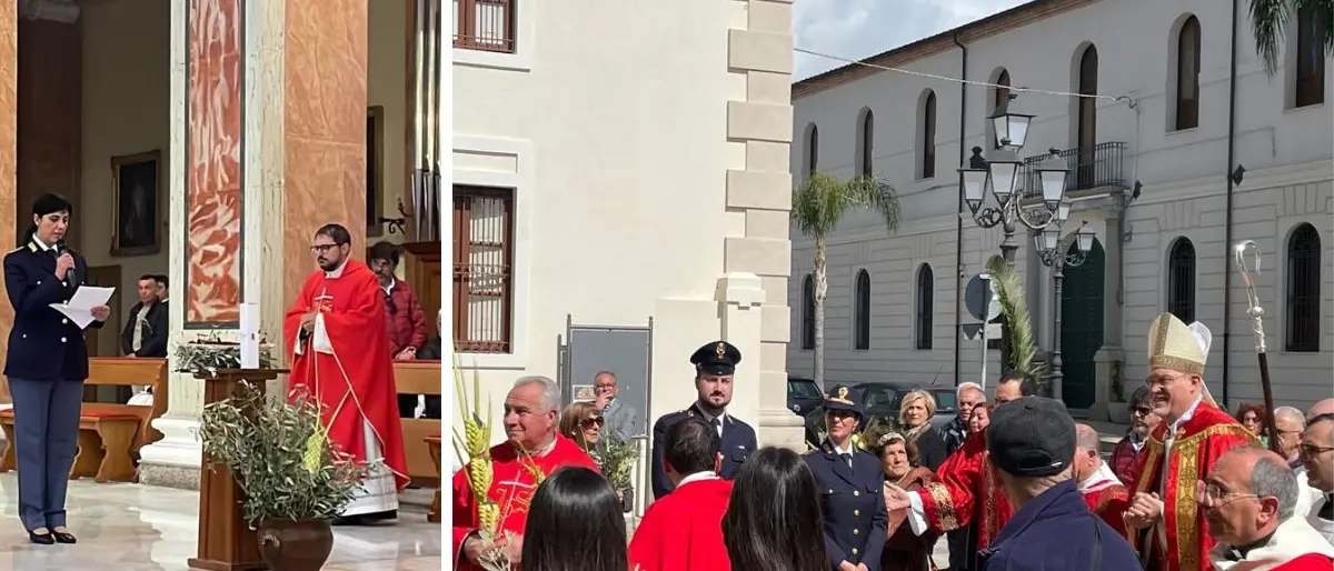 La polizia consegna l’olio del “Giardino della memoria di Capaci” alla Diocesi di Mileto