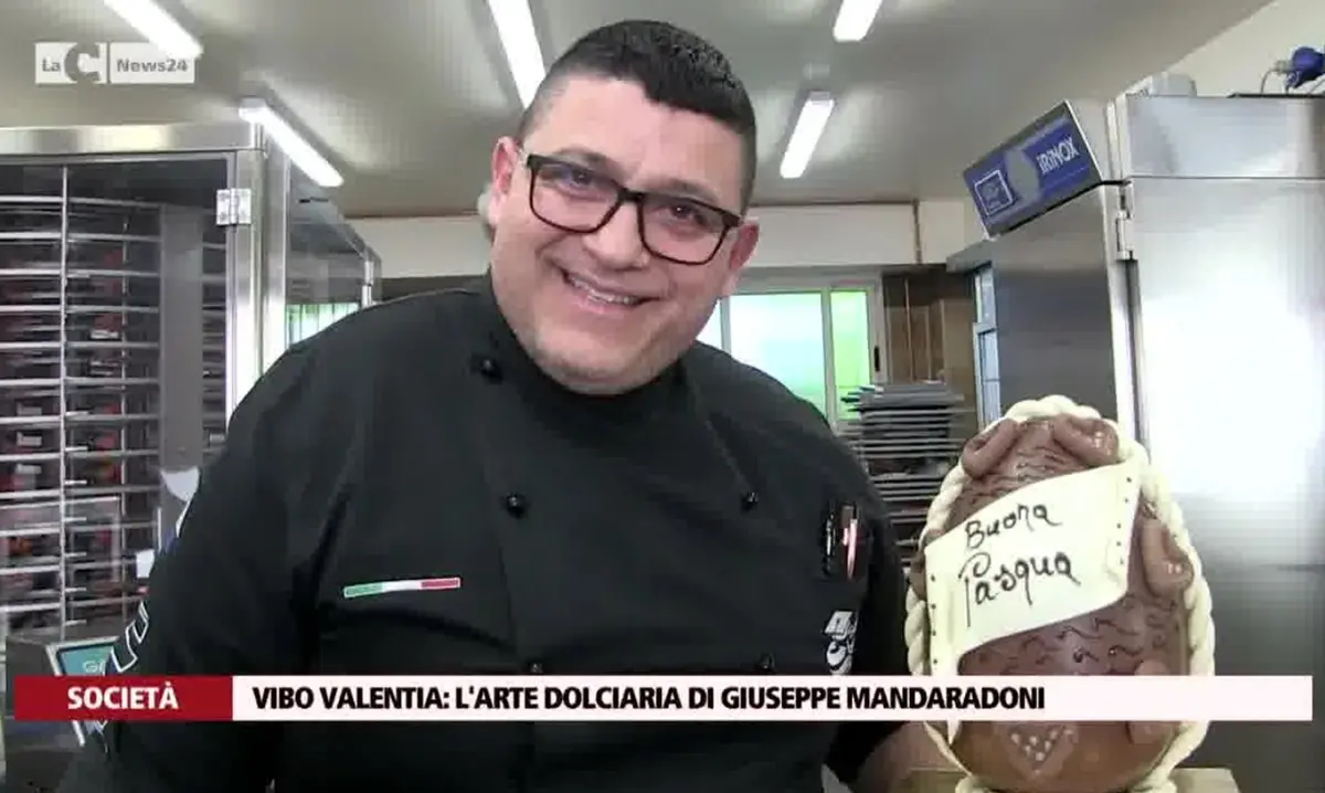 Giuseppe Mandaradoni, il pasticcere di Vibo che esporta la sua arte nel mondo - Video