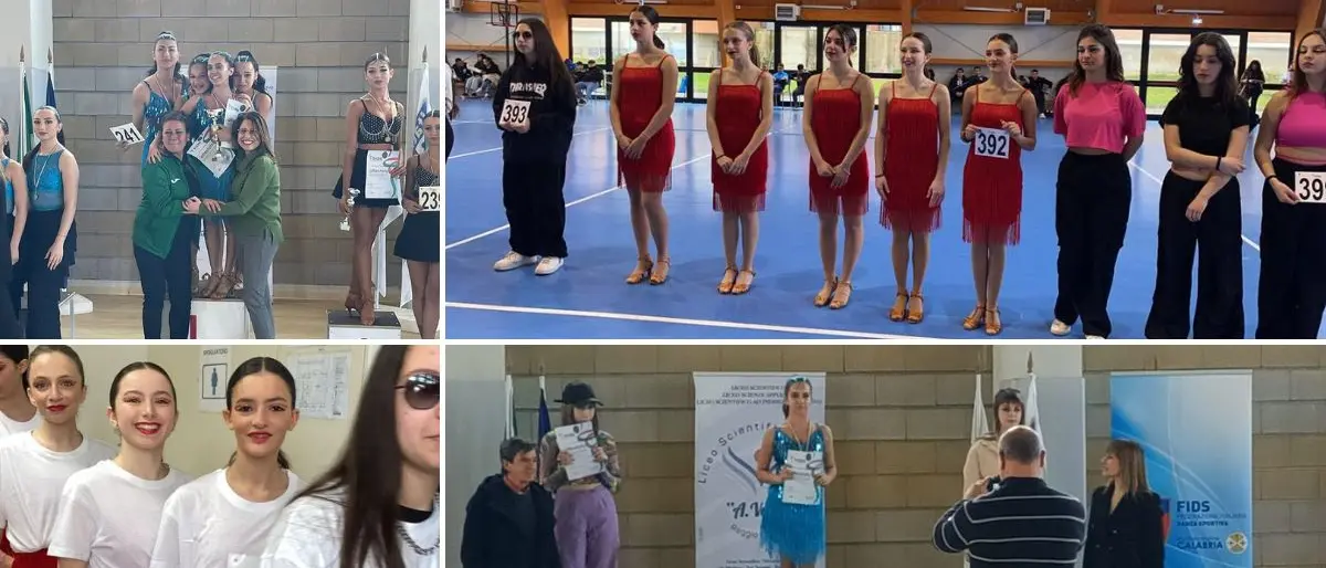 Danza sportiva, terzo e quarto posto regionale per le squadre del “Capialbi” e “Berto”