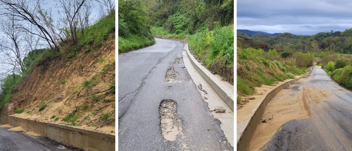 Strada comunale Stagliati, Liberamente Vazzano denuncia: «Lavori eseguiti male»