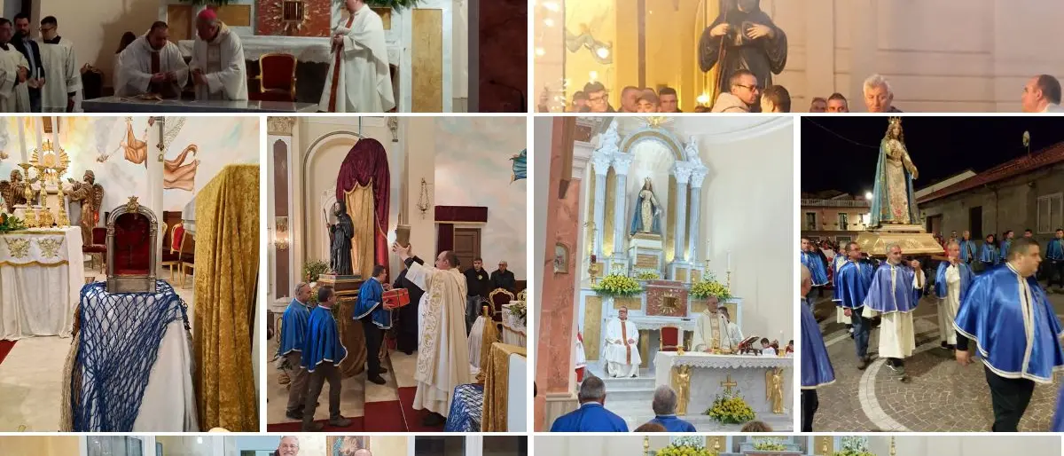 Giornate di festa a Pannaconi per il ritorno della statua di San Francesco e la riapertura della chiesa