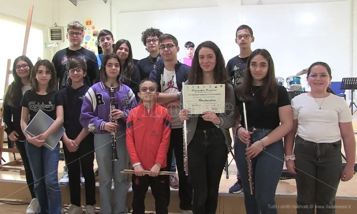 L’orchestra studentesca dell’Amerigo Vespucci trionfa al Concorso Musicale città di Filadelfia – Video