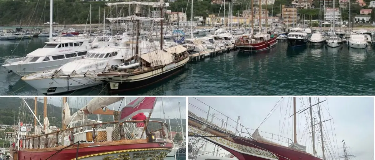 Due vele storiche ospitate nel Porto di Vibo Marina