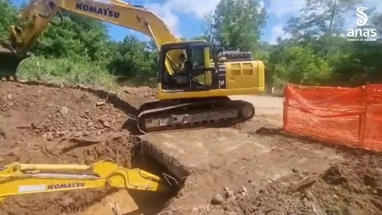 Riapre la statale 18 tra Pizzo e Maierato: era stata chiusa per frana - Video