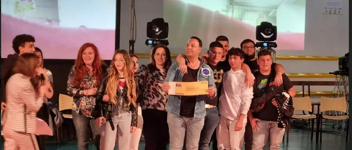 Gli studenti dell'Istituto Industriale vincitori del concorso \"Ciak: un processo simulato…\"