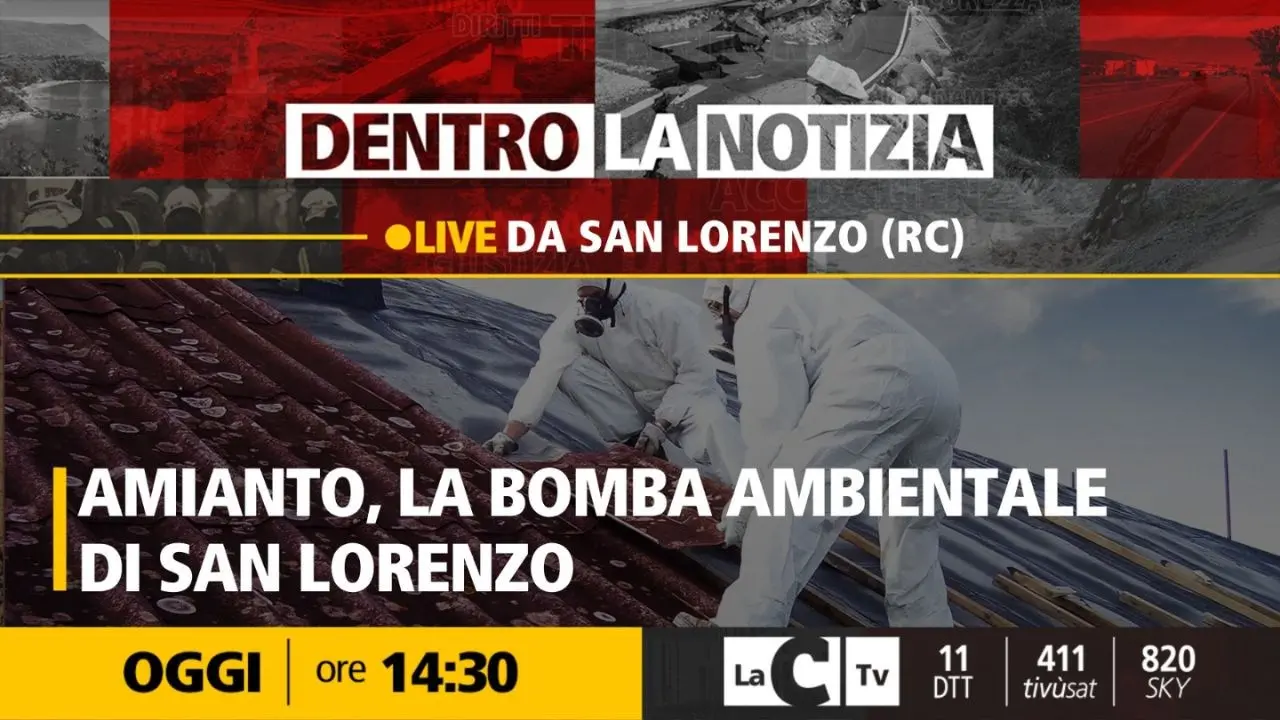 “Amianto, la bomba ambientale di San Lorenzo”: focus a Dentro la notizia