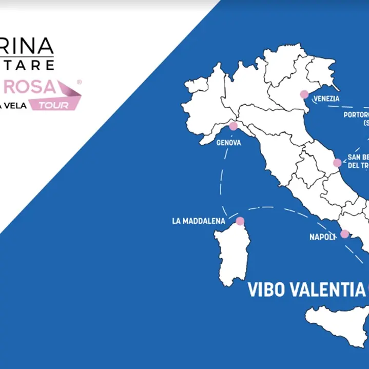 Vibo accoglie il “Nastro Rosa Tour”, il Giro d’Italia a vela organizzato dalla Marina Militare