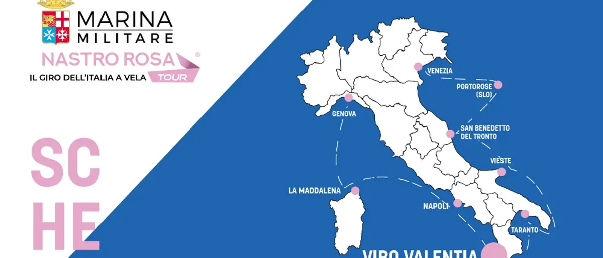 Vibo accoglie il “Nastro Rosa Tour”, il Giro d’Italia a vela organizzato dalla Marina Militare