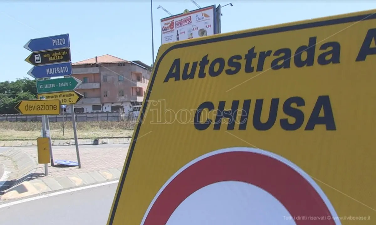 Autostrada chiusa per una notte tra Sant'Onofrio e Rosarno: sarà effettuata un'esercitazione nella galleria San Francesco