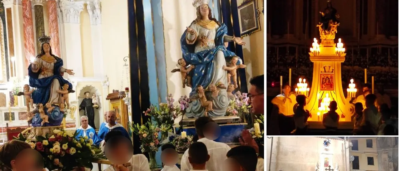 Festa della Madonna Assunta, a Potenzoni la suggestiva processione con i bambini - Video