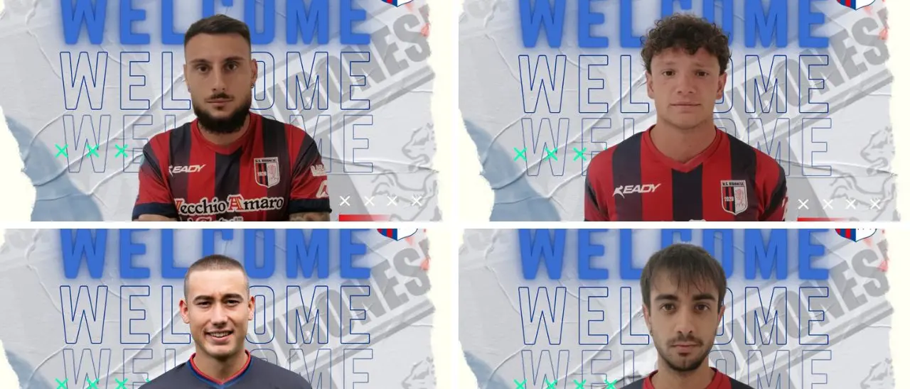 Poker di acquisti per la Vibonese calcio: la presentazione allo stadio Razza