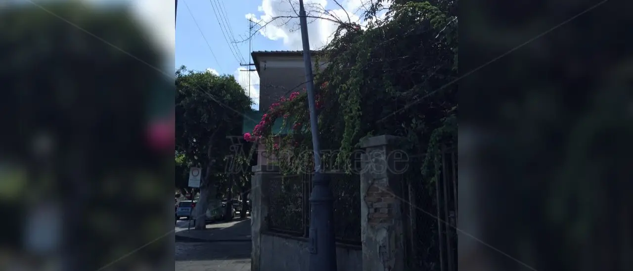 Vibo Marina, palo illuminazione divelto e abbandonato in zona centrale