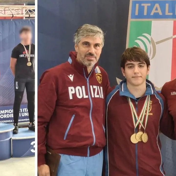 Pesistica, l'atleta delle Fiamme Oro–Sezione giovanile di Vibo Boer campione italiano U15