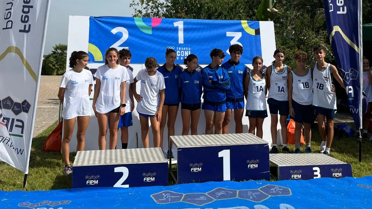 Pentathlon moderno, terzo posto per gli atleti dell'Asd Shanti di Vibo alla finale nazionale