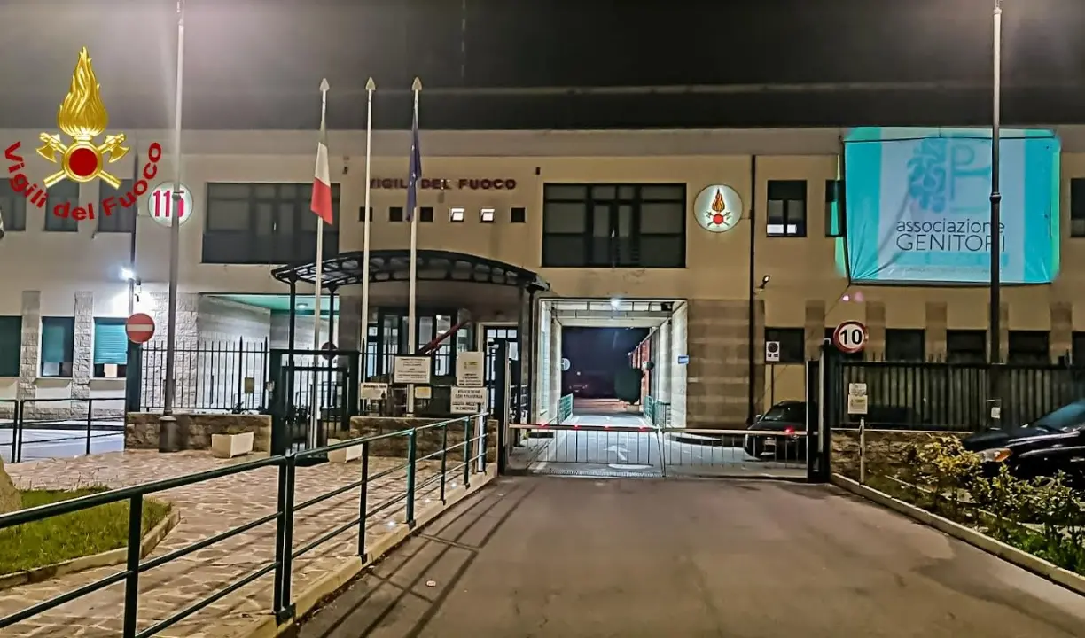Pans-Pandas, la sede dei vigili del fuoco di Vibo si illumina di verde