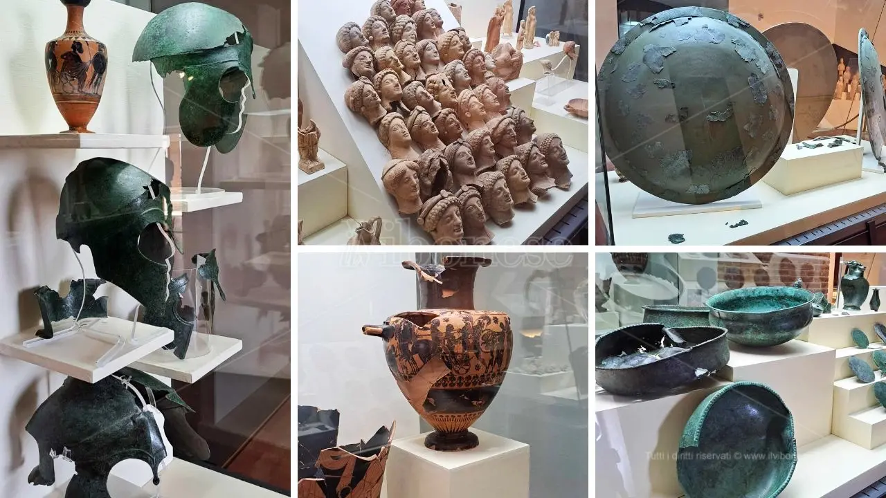 Guerrieri, armi e offerte agli dei: i tesori dell'area sacra di Scrimbia al Museo di Vibo