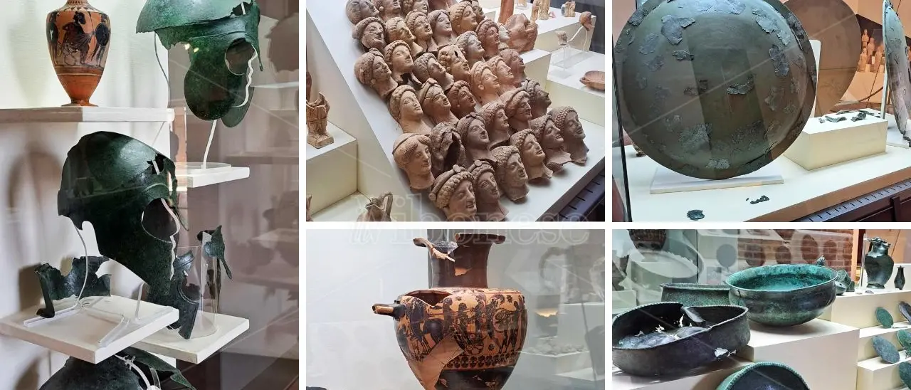 Guerrieri, armi e offerte agli dei: i tesori dell'area sacra di Scrimbia al Museo di Vibo