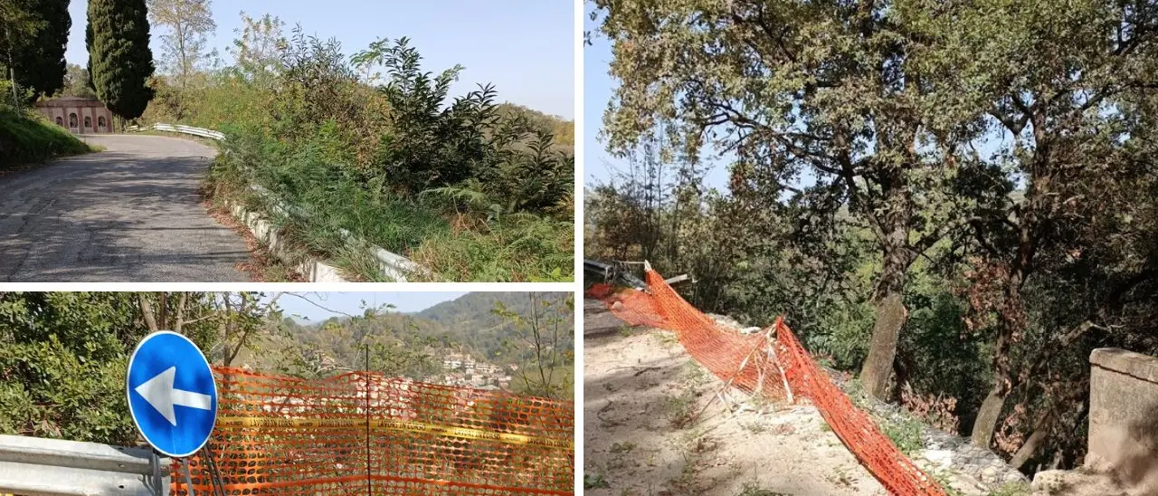 Provinciale Vazzano-Pizzoni-Soriano, i cittadini: «Lavori non ultimati, questa strada è un pericolo»