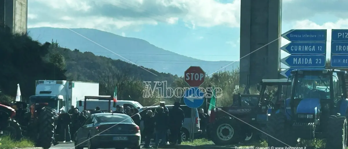 Agricoltori in protesta, la Lega allo svincolo di Pizzo: «Vicinanza e solidarietà»
