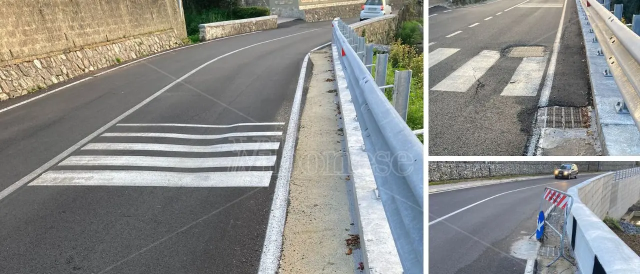 Strada di Longobardi, nuovi avvallamenti a un mese dalla riapertura