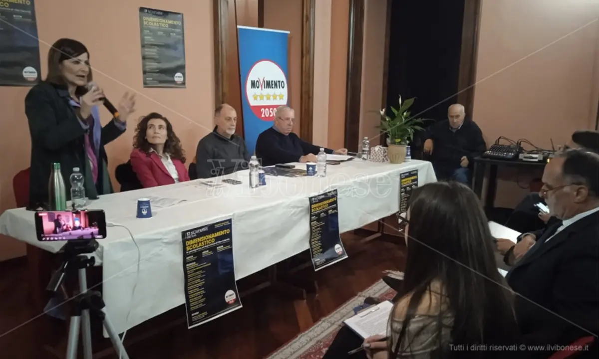 Il Movimento 5 stelle contro il dimensionamento scolastico, il dibattito a Vibo Valentia - Video